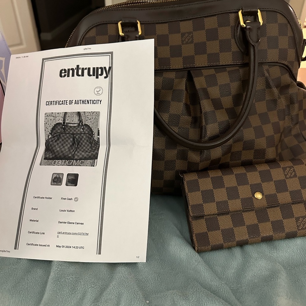 TRADE For RUBY only! Louis Vuitton Damier Ebene Handbag and Wallet
